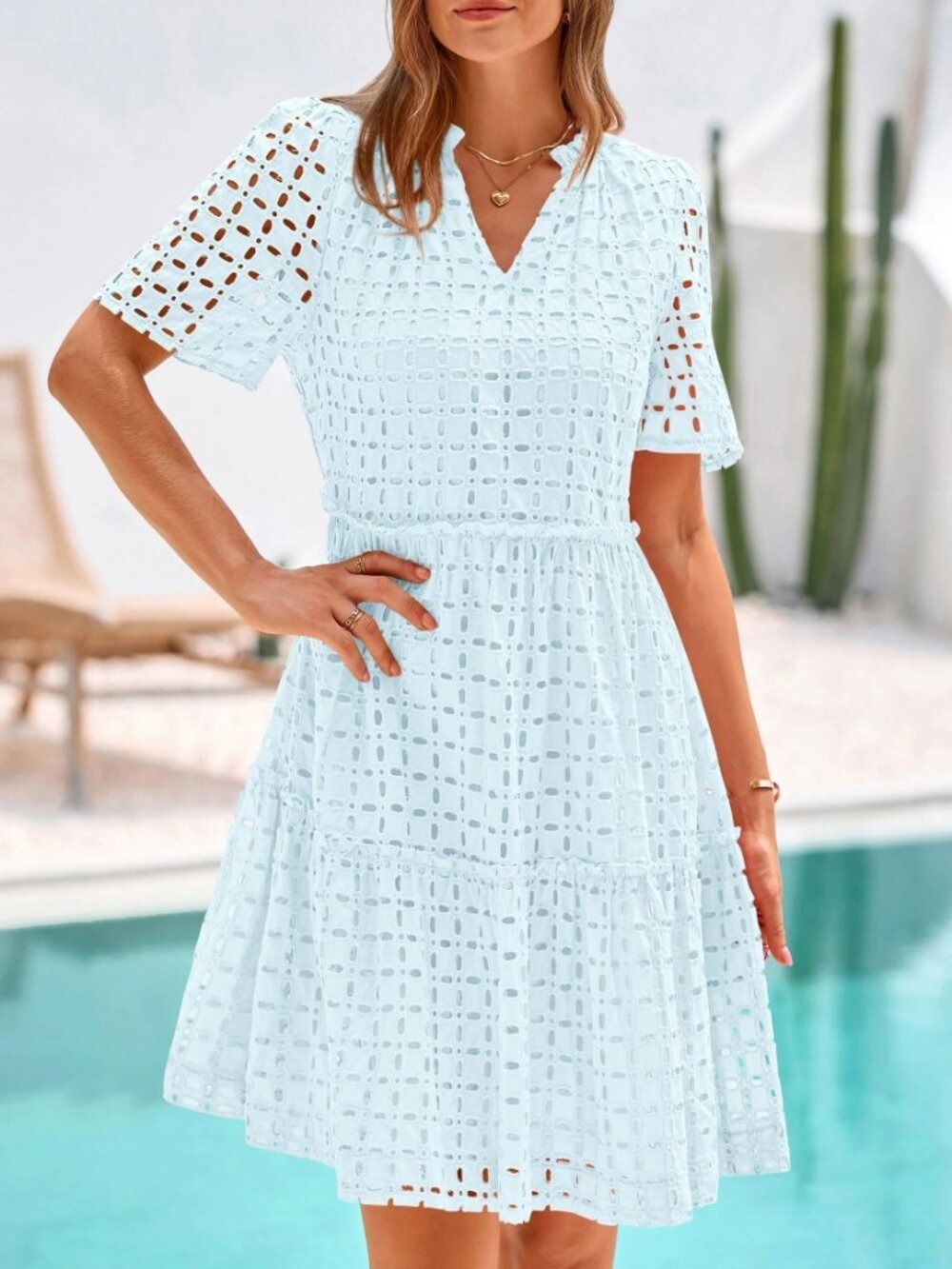 ✨ PrettyGarden Summer White Dress Small NWT
